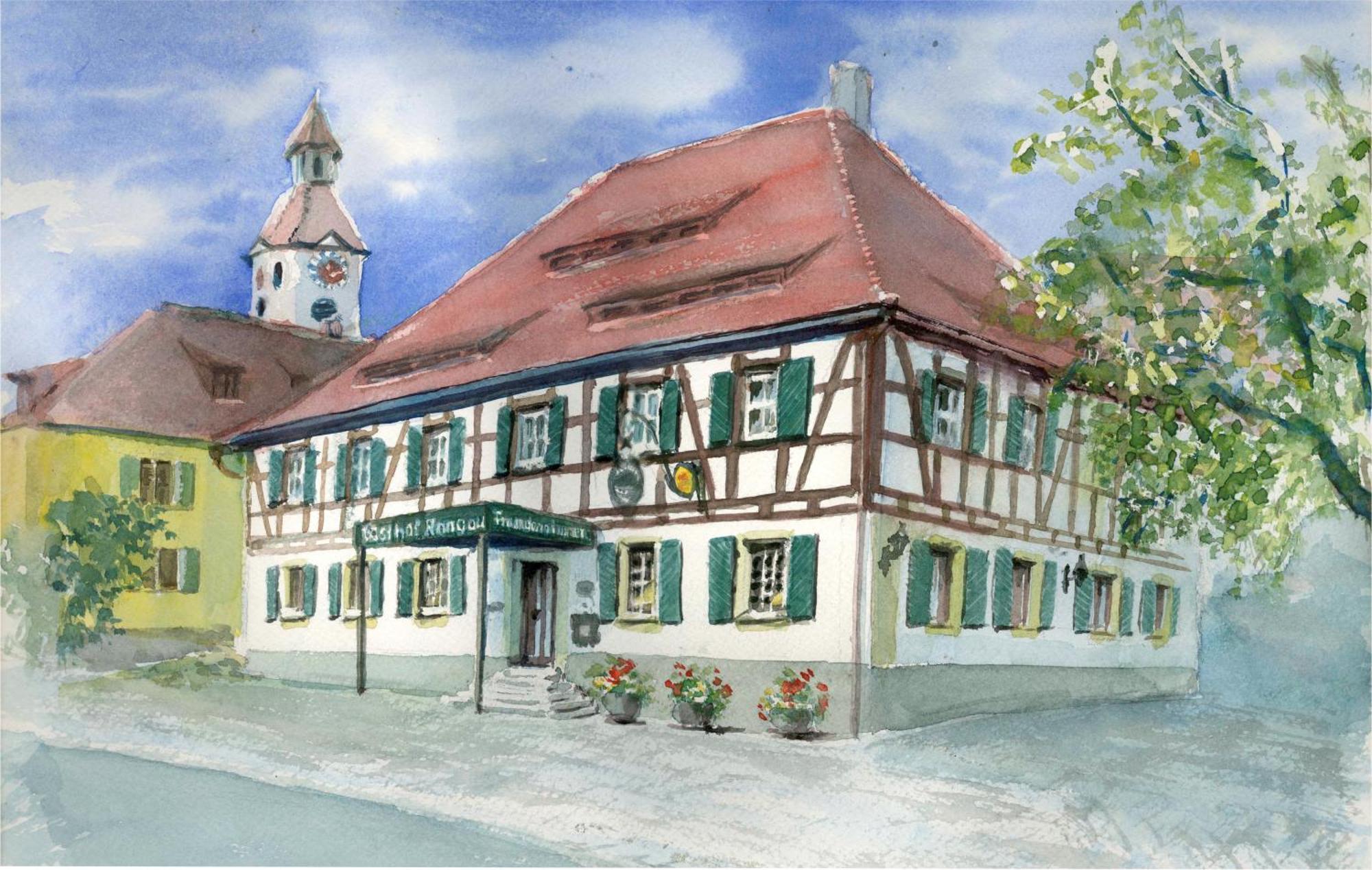 Landhotel Rangau Gasthof&Brennerei Markt Erlbach Exterior foto